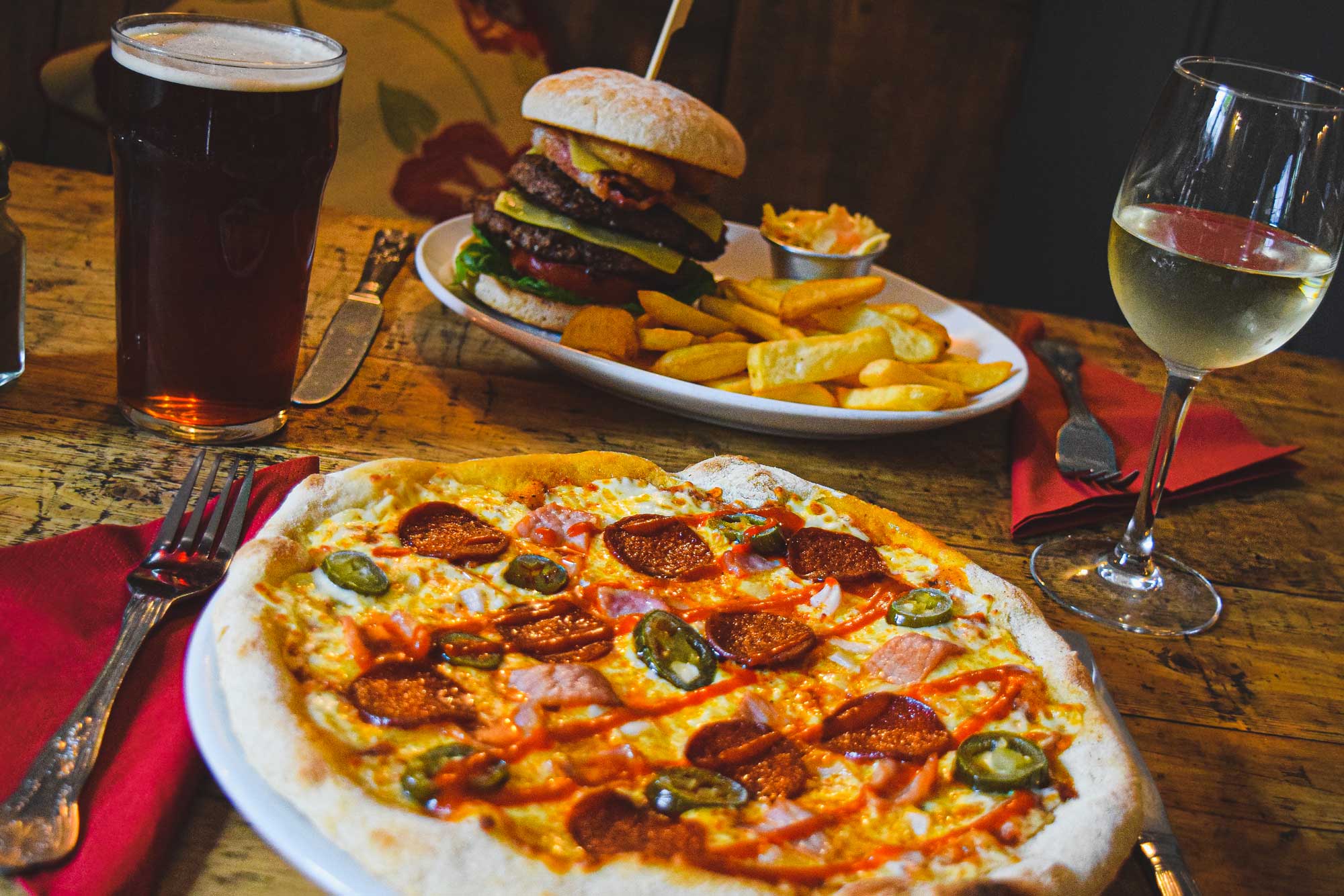 Dining at The Wilkes Head The Wilkes Head, Eastergate